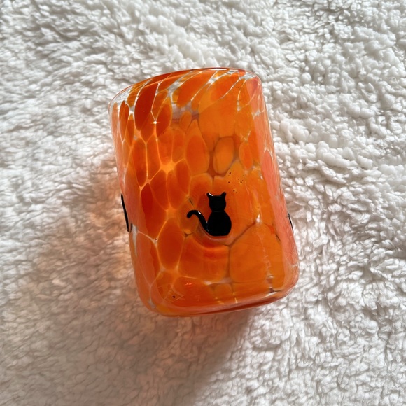 Viral Anthropologie Halloween icon juice glass cat SOLD OUT rare - Picture 2 of 4